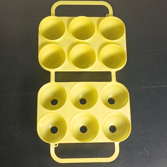 Vtg YELLOW 6 JELLO JIGGLER EGG MOLD EASTER Holiday Snack Dessert Pattern Imprint - Picture 4 of 11